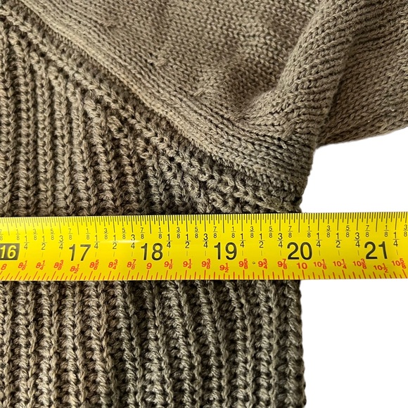 Olive Green Knit Sweater - Picture 6 of 8